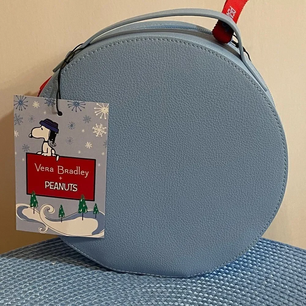 Vera Bradley Peanuts Collection Ski Slope Snoopy Whimsy Cosmetics Bag NWT